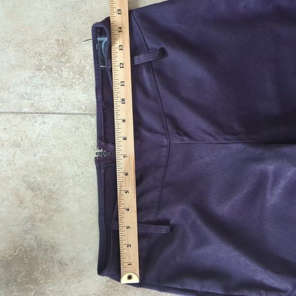 Dark purple satin pants - Picture 7 of 11